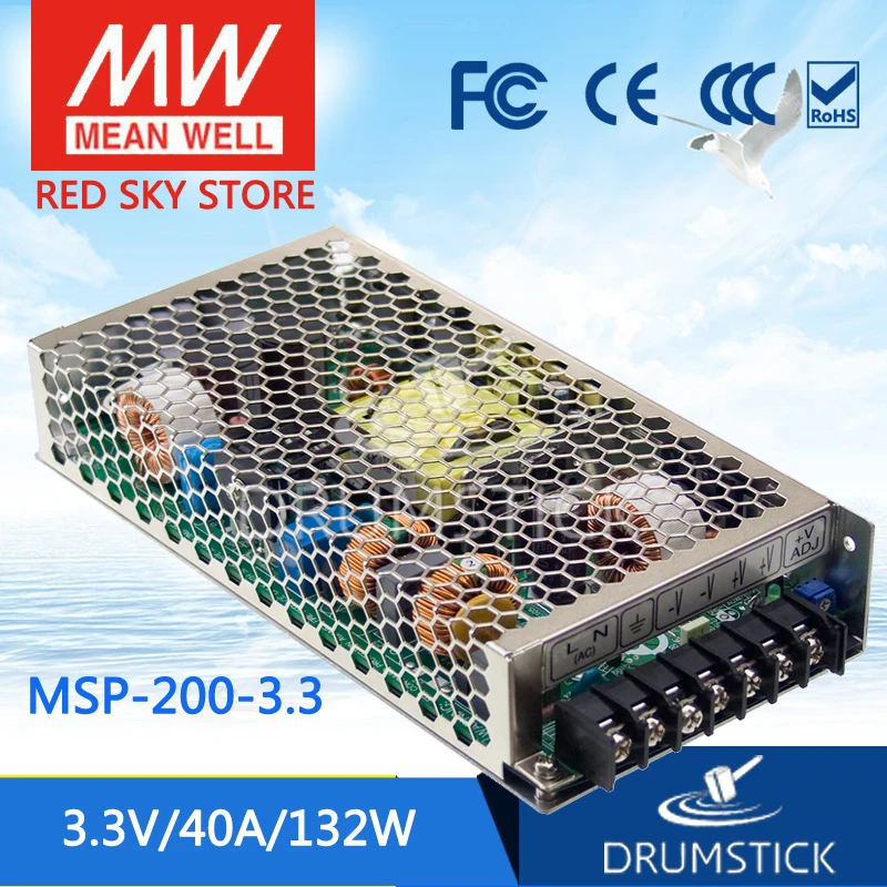 Hot! MEAN WELL original MSP-200-3.3 3.3V 40A meanwell MSP-200 3.3V 132W Single Output Medical Type Power Supply
Hot! MEAN WELL original MSP-200-3.3 3.3V 40A meanwell MSP-200 3.3V 132W Single Output Medical Type Power Supply