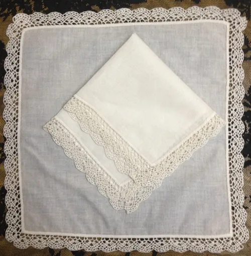 Fashion Women's Handkerchiefs 12PCS/Lot 12"x12"Ivory Cotton Wedding Handkerchief Embroidered Lace Vintage Hankies For Occasions
Fashion Women's Handkerchiefs 12PCS/Lot 12"x12"Ivory Cotton Wedding Handkerchief Embroidered Lace Vintage Hankies For Occasions