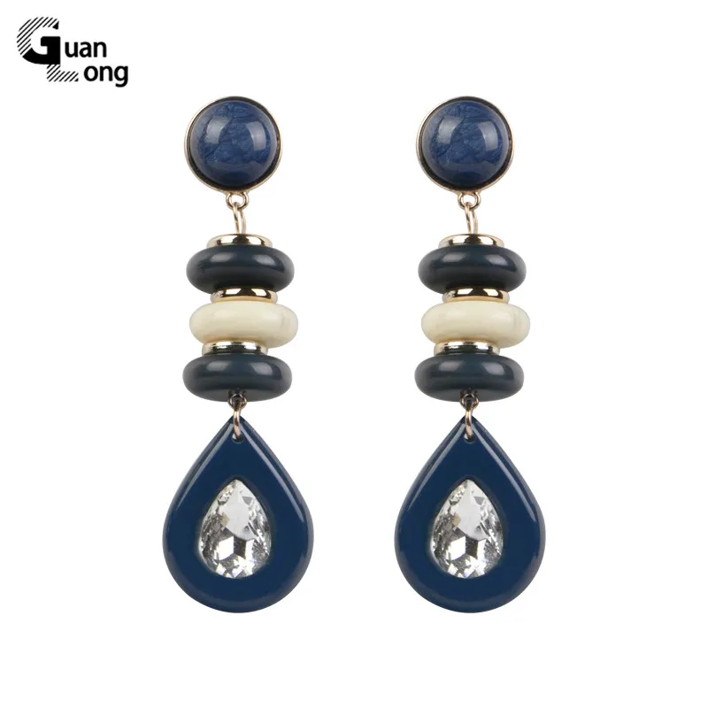 GuanLong Vintage Long Geometric Water Drop Resin Crystal Earrings for Women Fashion Jewelry Big Dangle Acrylic Earring Brincos
GuanLong Vintage Long Geometric Water Drop Resin Crystal Earrings for Women Fashion Jewelry Big Dangle Acrylic Earring Brincos