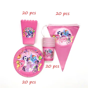 80pcs/Lot My Little Pony Theme Birthday Party Disposable Cup Plate Banner Hat/Popcorn Box/Straw Tableware Decoration Supplies
80pcs/Lot My Little Pony Theme Birthday Party Disposable Cup Plate Banner Hat/Popcorn Box/Straw Tableware Decoration Supplies