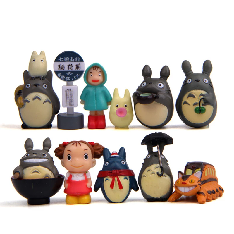 12pcs/lot Studio Ghibli Miyazaki Hayao My Neighbor Satsuki Me Figure Toys PVC Totoro Action Figure Collection Model Toy for Kids
12pcs/lot Studio Ghibli Miyazaki Hayao My Neighbor Satsuki Me Figure Toys PVC Totoro Action Figure Collection Model Toy for Kids