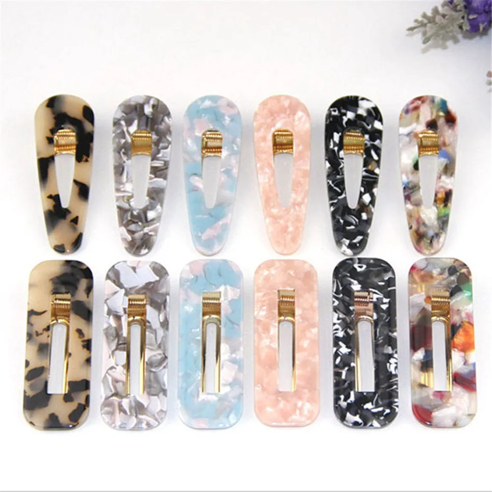 Women Girls Japanese Style Side Hair Clip Hollow Geometric Water Drop Shape ducktail Hair Grips Colored Marble Texture Printed
Women Girls Japanese Style Side Hair Clip Hollow Geometric Water Drop Shape ducktail Hair Grips Colored Marble Texture Printed