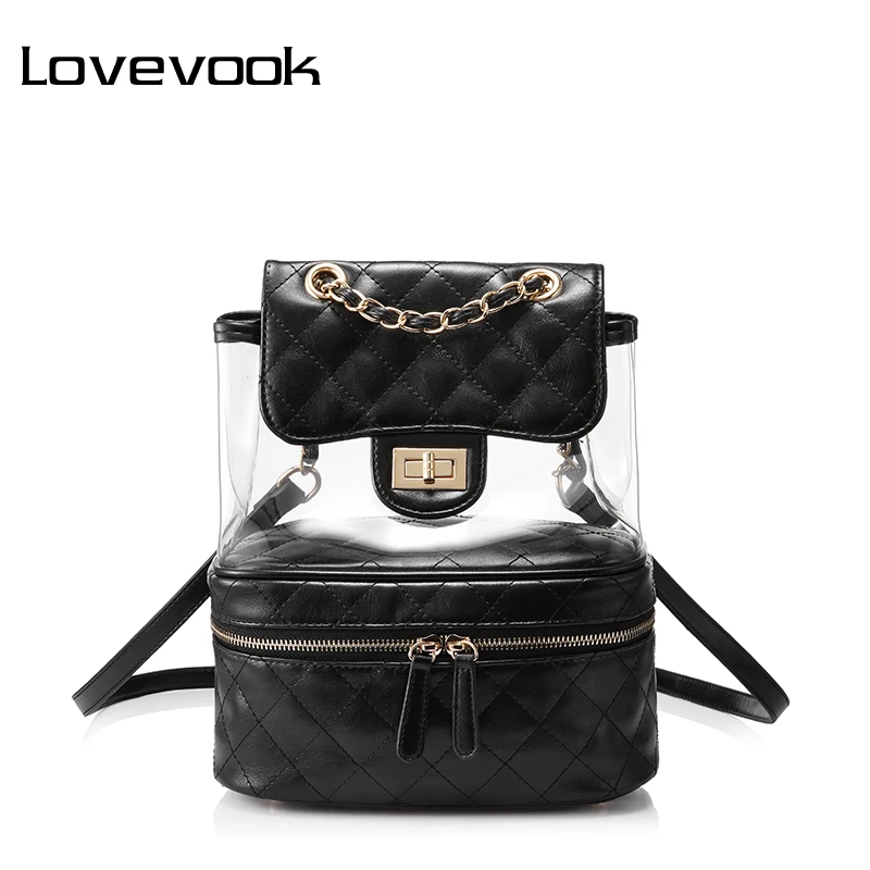 Lovevook backpack women mini shoulder crossbody bag female transparent backpack clear school bags for teenage girls PVC bag 2019
Lovevook backpack women mini shoulder crossbody bag female transparent backpack clear school bags for teenage girls PVC bag 2019