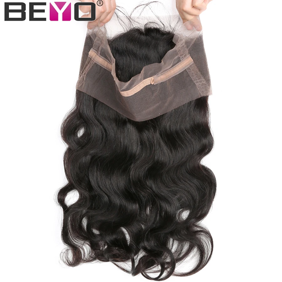 Beyo 360 Lace Frontal With Baby Hair Brazilian Body Wave 100% Human Hair Extensions Pre Plucked 360 Frontal Closure Non Remy Hai
Beyo 360 Lace Frontal With Baby Hair Brazilian Body Wave 100% Human Hair Extensions Pre Plucked 360 Frontal Closure Non Remy Hai