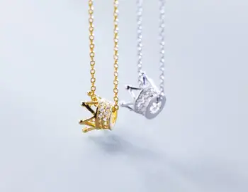 SMALL 1pc GIRLS' Authentic 100% REAL. 925 Sterling Silver fINE Jewelry Princess Crown zirconia aa+ pendant Necklace GTLx1771
SMALL 1pc GIRLS' Authentic 100% REAL. 925 Sterling Silver fINE Jewelry Princess Crown zirconia aa+ pendant Necklace GTLx1771