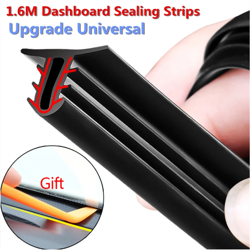 1.6m Car Push Seal Strip Rubber Dashboard Windshield Gap Engine Noise Insulation Universal Automobiles Interior Sealing Strip
1.6m Car Push Seal Strip Rubber Dashboard Windshield Gap Engine Noise Insulation Universal Automobiles Interior Sealing Strip