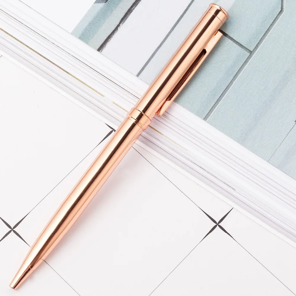 Fashion metal ballpoint pen business simple signature pen student writing pen office school stationery gift
Fashion metal ballpoint pen business simple signature pen student writing pen office school stationery gift