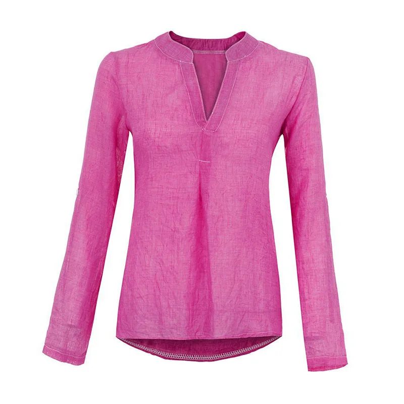 Fashion Long Sleeve Blouse For Women Thin Solid V-neck Sleeveable Breathable Shirt Ladies Blusas Feminine Blouse
Fashion Long Sleeve Blouse For Women Thin Solid V-neck Sleeveable Breathable Shirt Ladies Blusas Feminine Blouse