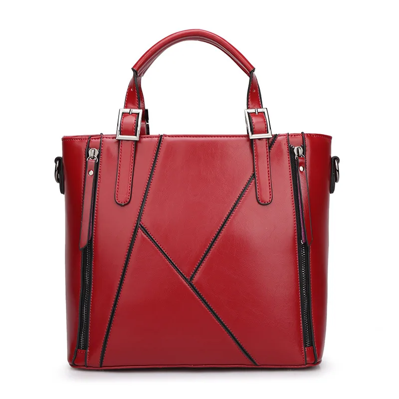 New 2016 Fashion Brand Genuine leather Women Handbag Europe and America Oil Wax Leather Shoulder Bag Casual Women Bag
New 2016 Fashion Brand Genuine leather Women Handbag Europe and America Oil Wax Leather Shoulder Bag Casual Women Bag