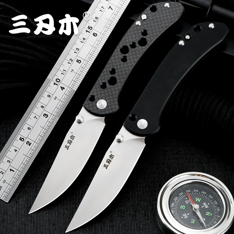 Sanrenmu 9165 Pocket Folding Knife 12C27 Blade G10/Carbon Fiber handle Outdoor Camping Survival Tactical Hunting Tool EDC
Sanrenmu 9165 Pocket Folding Knife 12C27 Blade G10/Carbon Fiber handle Outdoor Camping Survival Tactical Hunting Tool EDC