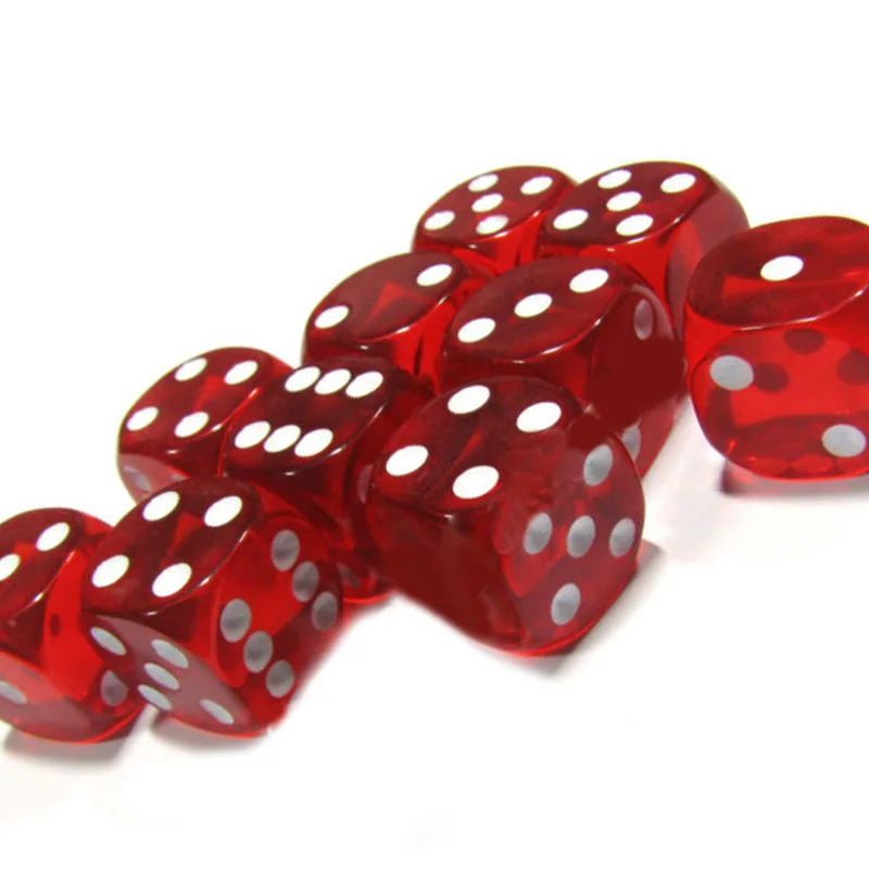 Leisure Dice 1 set 16mm Role Playing Solid Cube Party Entertainment Board game Six Sided Toys Transparent 10pcs
Leisure Dice 1 set 16mm Role Playing Solid Cube Party Entertainment Board game Six Sided Toys Transparent 10pcs