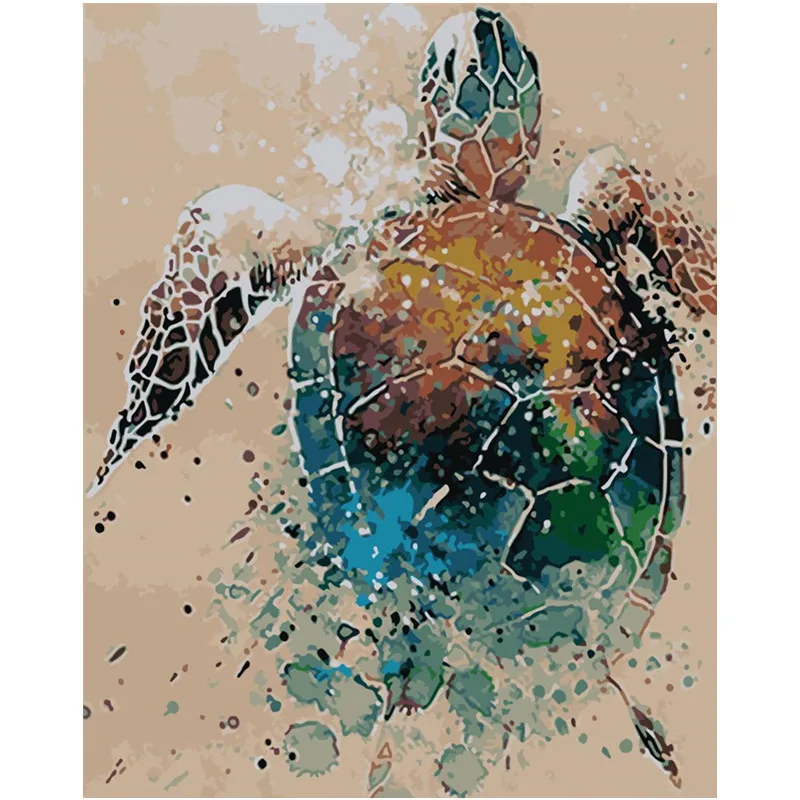Painting By Numbers DIY Dropshipping 40x50 50x65cm Painted oil painting turtle Animal Canvas Wedding Decoration Art picture Gift
Painting By Numbers DIY Dropshipping 40x50 50x65cm Painted oil painting turtle Animal Canvas Wedding Decoration Art picture Gift
