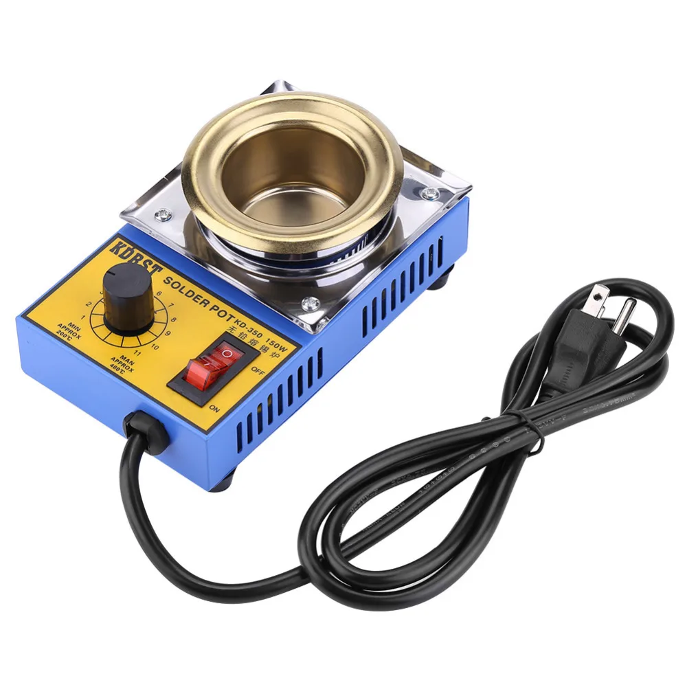 110V 150W Soldering Desoldering Bath Titanium Plate 50mm Adjustable Electric Solder Bath Lead-free Solder Pot (US Plug)
110V 150W Soldering Desoldering Bath Titanium Plate 50mm Adjustable Electric Solder Bath Lead-free Solder Pot (US Plug)
