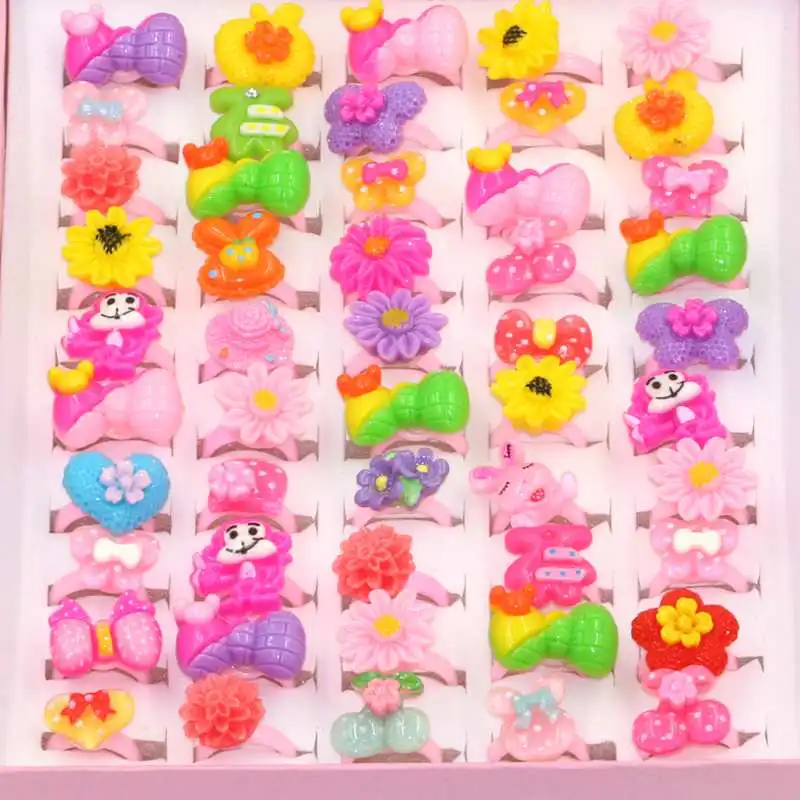10 pcs/lot Flower Bowknot Heart Assorted Children's Cartoon Rings (Randomized Send)
10 pcs/lot Flower Bowknot Heart Assorted Children's Cartoon Rings (Randomized Send)