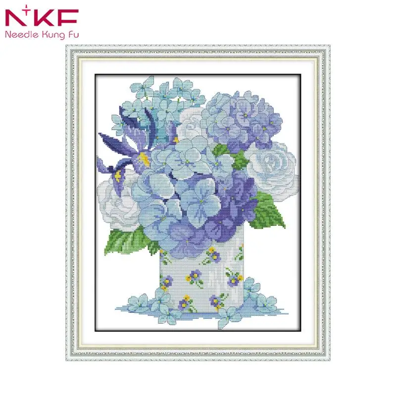 NKF DIY Handmade Cross Stitch Kits 11 14CT Flowers Pattern Counted Printed Canvas Cross Stitch Kit Embroidery Needlework
NKF DIY Handmade Cross Stitch Kits 11 14CT Flowers Pattern Counted Printed Canvas Cross Stitch Kit Embroidery Needlework