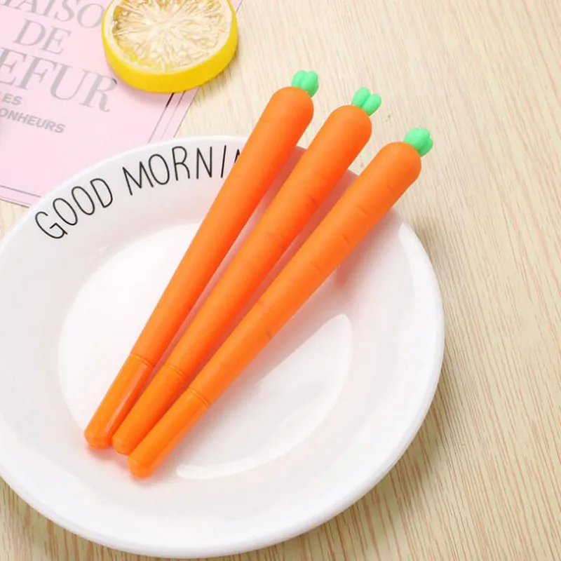 1pc Cartoon Carrot Pen Black Refill Gel Pen Scrub Student Special Signature Carrot Pen Cartoon Office School Supplies Stationery
1pc Cartoon Carrot Pen Black Refill Gel Pen Scrub Student Special Signature Carrot Pen Cartoon Office School Supplies Stationery