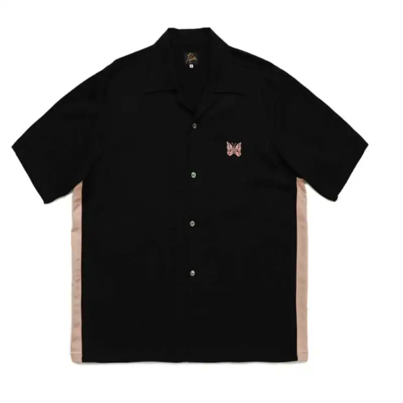 TOP AWGE Needles Shirt Summer Streetwear Papillon Satin Needles Shirts Butterfly Embroidery AWGE Needles T Shirt
TOP AWGE Needles Shirt Summer Streetwear Papillon Satin Needles Shirts Butterfly Embroidery AWGE Needles T Shirt