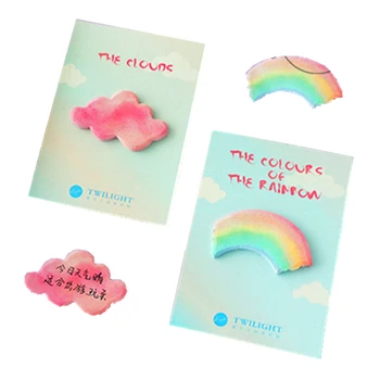 30packs/lot sweet Rainbow Clouds shape memo sticker pad Kawaii Macaron style sticky notes message post note wholesale
30packs/lot sweet Rainbow Clouds shape memo sticker pad Kawaii Macaron style sticky notes message post note wholesale