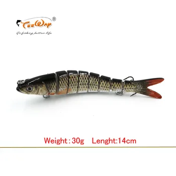 13.7cm 27g Sinking Wobblers 8 Segments Fishing Lures Multi Jointed Swimbait Hard Bait Fishing Tackle For Bass Isca Crankbait
13.7cm 27g Sinking Wobblers 8 Segments Fishing Lures Multi Jointed Swimbait Hard Bait Fishing Tackle For Bass Isca Crankbait