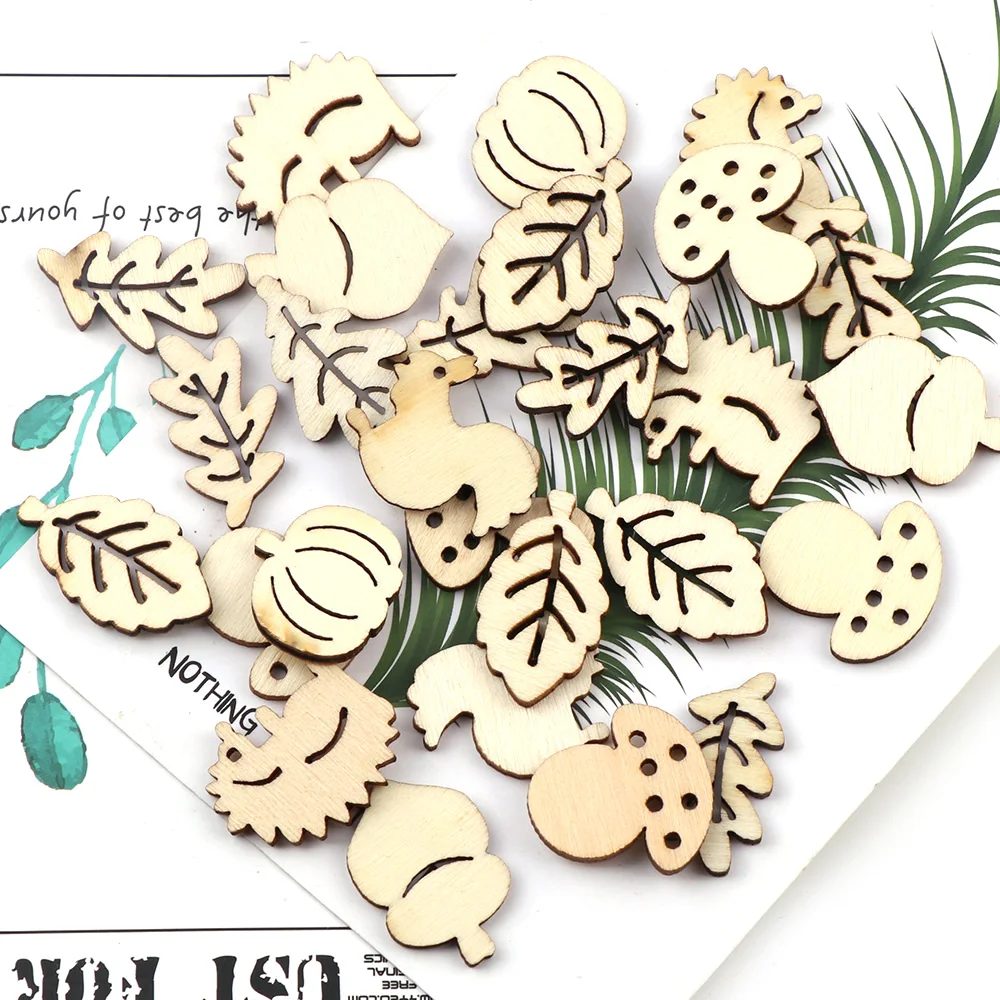 50Pcs DIY Wooden Mix Leaf Squirrel Wood Chips Without Hole Embellishments Crafts Scrapbooking Supplies Hand-made Graffiti Chips
50Pcs DIY Wooden Mix Leaf Squirrel Wood Chips Without Hole Embellishments Crafts Scrapbooking Supplies Hand-made Graffiti Chips