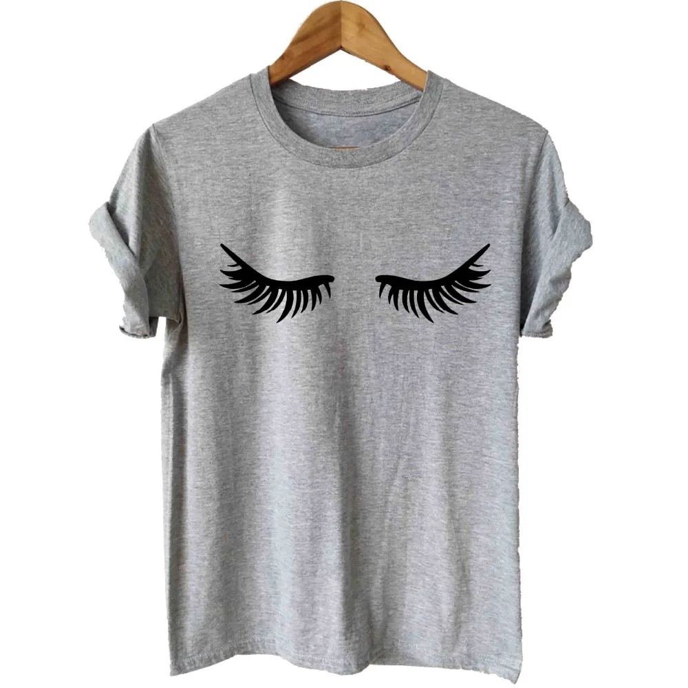 Fashion harajuku Summer Women T Shirt Eyelashes Makeup Lashes Mascara Funny Tee Fashion Brunch Shirt Unisex Gift T-shirt
Fashion harajuku Summer Women T Shirt Eyelashes Makeup Lashes Mascara Funny Tee Fashion Brunch Shirt Unisex Gift T-shirt