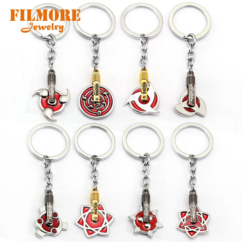 8 Styles Naruto Keychain Car Uchiha Itachi Mangekyou Sharingan Uzumaki Akatsuki Kakashi Konoha Pendant Key Ring For Fans Jewelry
8 Styles Naruto Keychain Car Uchiha Itachi Mangekyou Sharingan Uzumaki Akatsuki Kakashi Konoha Pendant Key Ring For Fans Jewelry