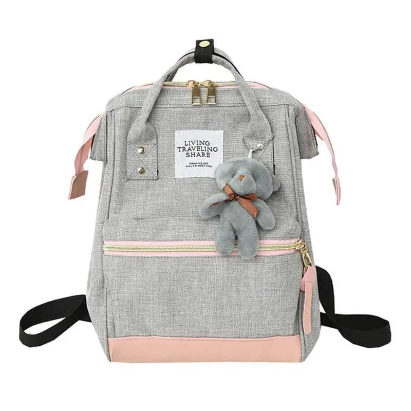 Women Cute Bear Backpack Preppy Style Splicing Oxford Cloth Casual Travel Female School Bag
Women Cute Bear Backpack Preppy Style Splicing Oxford Cloth Casual Travel Female School Bag