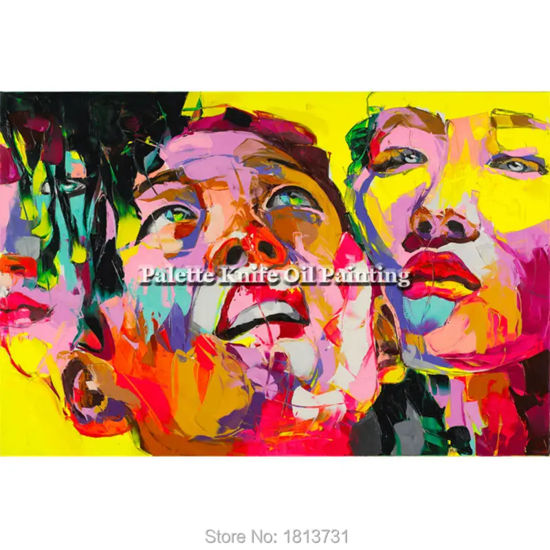 Francoise Nielly Hand painted Palette knife Face Oil painting Impasto figure on canvas Pop art Palette knife painting portrait 1
Francoise Nielly Hand painted Palette knife Face Oil painting Impasto figure on canvas Pop art Palette knife painting portrait 1