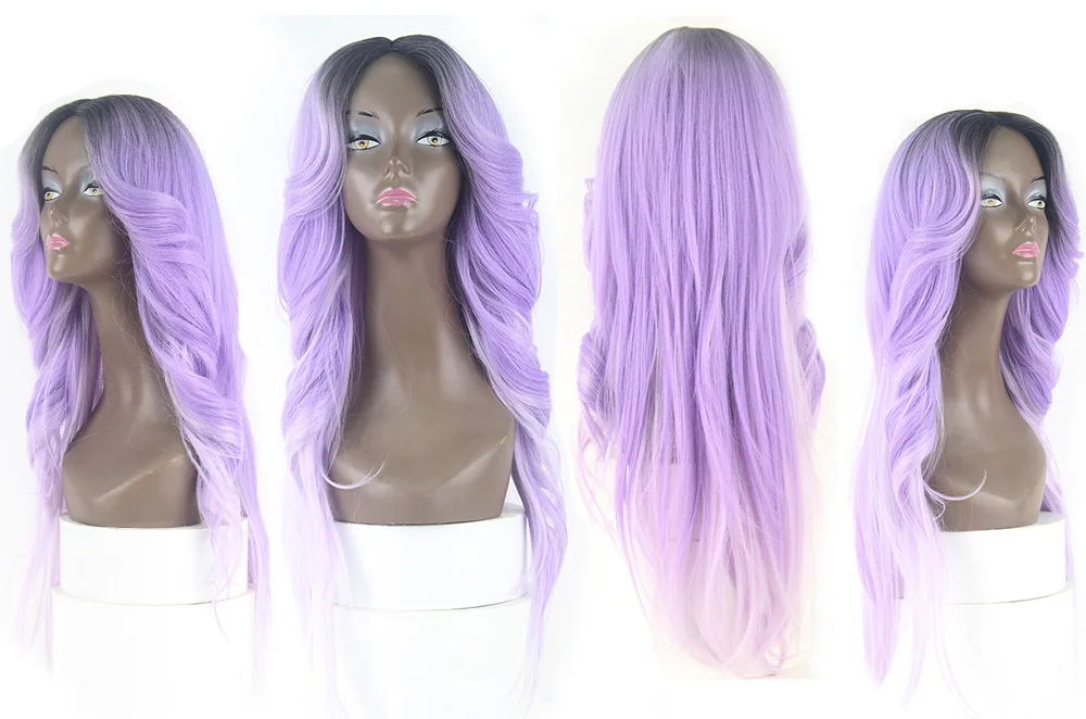 lace wig purple