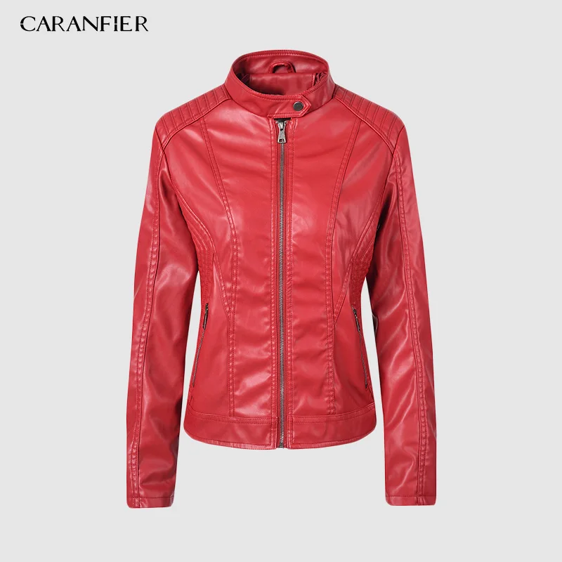 CARANFIER 2019 Autumn Faux Leather Jacket Women Hoodies Winter Autumn Motorcycle Jacket Brand Fashion Faux Leather Jackets
CARANFIER 2019 Autumn Faux Leather Jacket Women Hoodies Winter Autumn Motorcycle Jacket Brand Fashion Faux Leather Jackets