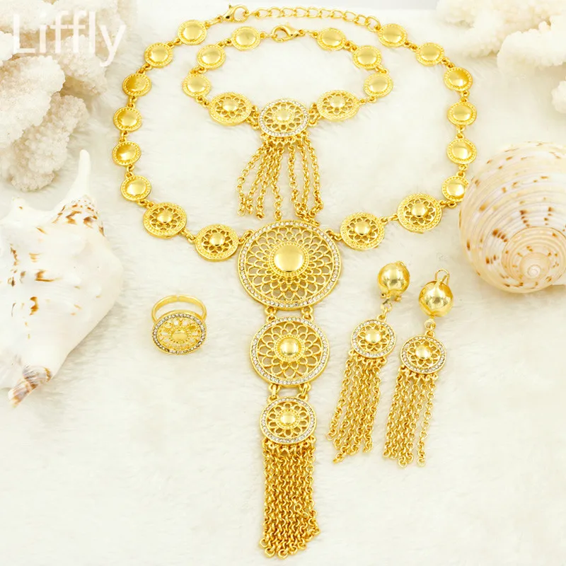2019 Fashion Africa New Women Long Jewelry Sets Nigeria Bridal Wedding Crystal Necklace Earrings Ring Gold Design Jewelry
2019 Fashion Africa New Women Long Jewelry Sets Nigeria Bridal Wedding Crystal Necklace Earrings Ring Gold Design Jewelry
