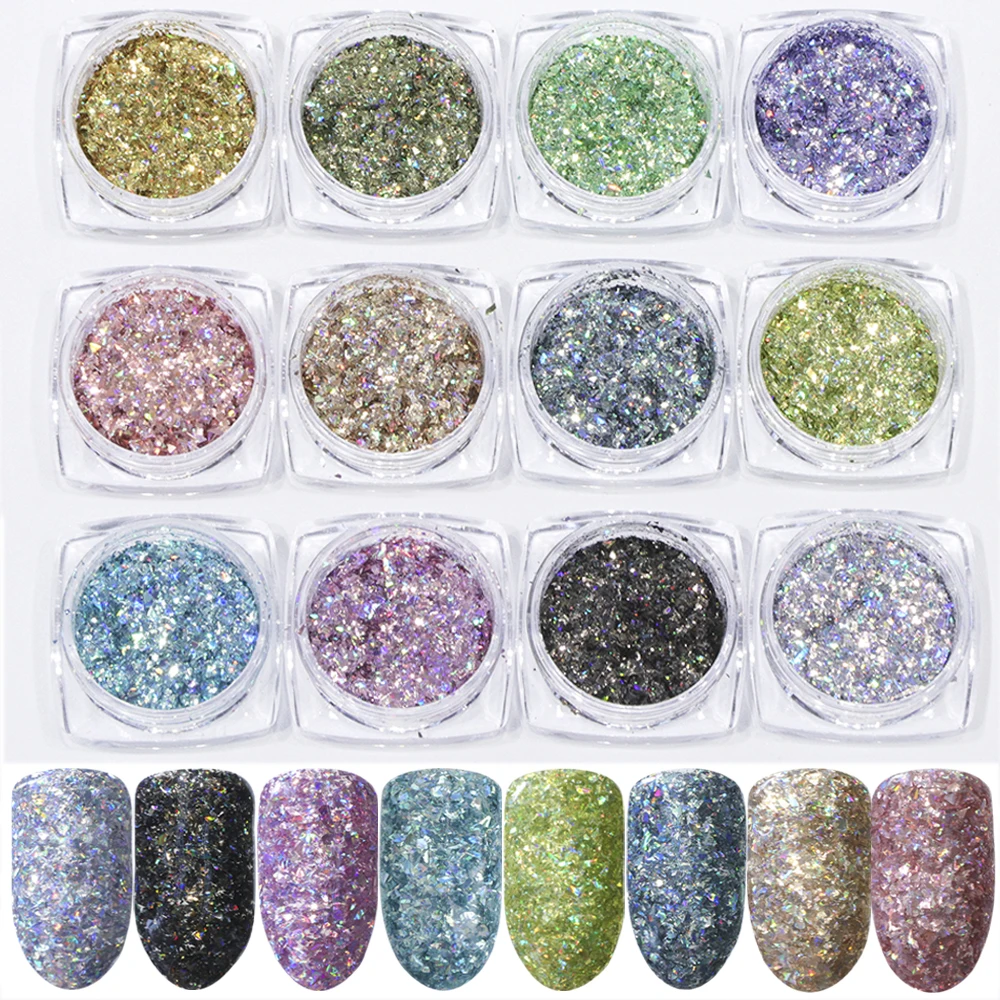 12 Boxes Irregular Flakes Nail Glitter Mirror Powder Laser Summer Holographic Thin Sparkly Shiny Manicure Nail Sequins TRALS12
12 Boxes Irregular Flakes Nail Glitter Mirror Powder Laser Summer Holographic Thin Sparkly Shiny Manicure Nail Sequins TRALS12