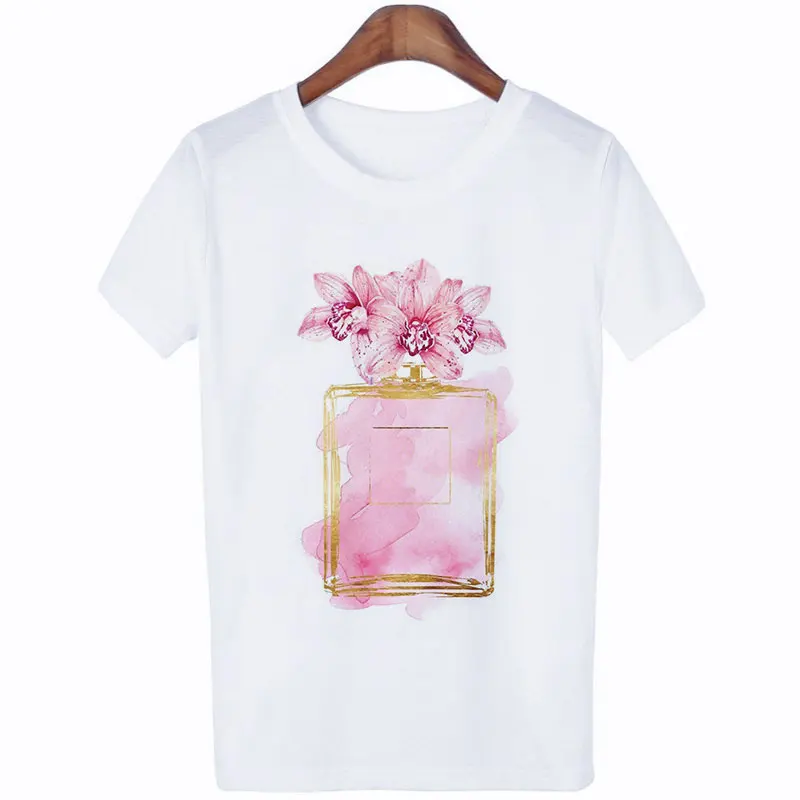 Women Clothes Summer Fashion Female T-shirt Vogue Aesthetic Harajuku Perfume T Shirt Leisure O-neck Tshirt Top Dropshipping
Women Clothes Summer Fashion Female T-shirt Vogue Aesthetic Harajuku Perfume T Shirt Leisure O-neck Tshirt Top Dropshipping