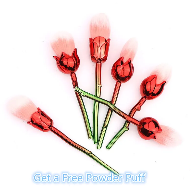 2019 Hot Sale Rose Flower Makeup Brushes Set Multicolored Flowers Shape Make Up Foundation Cosmetic Powder Brushes with Blush
2019 Hot Sale Rose Flower Makeup Brushes Set Multicolored Flowers Shape Make Up Foundation Cosmetic Powder Brushes with Blush