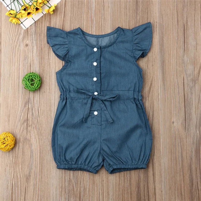 Newborn Girls Baby Denim Dress Bodysuit Bow Lace Flared Sleeve Jumpsuit Clothes Fashion Toddlers Children One-piece Outfits 4JJ
Newborn Girls Baby Denim Dress Bodysuit Bow Lace Flared Sleeve Jumpsuit Clothes Fashion Toddlers Children One-piece Outfits 4JJ