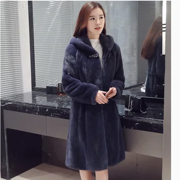 S-6XL New Fashion Women Winter Clothes Ladies Hooded Overcoat High Imitation mink fur coat Women Faux Fur Coat
S-6XL New Fashion Women Winter Clothes Ladies Hooded Overcoat High Imitation mink fur coat Women Faux Fur Coat