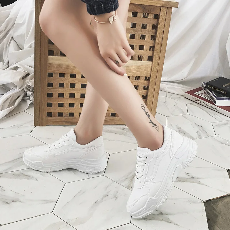 LZJ Women's Chunky Sneakers 2019 Fashion Women Platform Shoes Lace Up Pink Vulcanize Shoes Womens Female Trainers Dad Shoes
LZJ Women's Chunky Sneakers 2019 Fashion Women Platform Shoes Lace Up Pink Vulcanize Shoes Womens Female Trainers Dad Shoes
