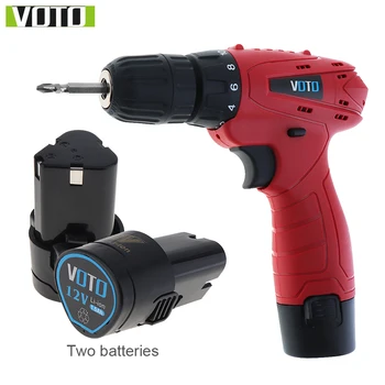 12V DC Household Lithium-Ion Battery Cordless Drill Driver Power Tools Electric Drill With Two batteries
12V DC Household Lithium-Ion Battery Cordless Drill Driver Power Tools Electric Drill With Two batteries