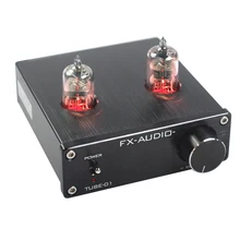 Как низкая цена FX-AUDIO трубка-01 желчный предусилитель усилитель предусилитель ламповый буфер 6J1 мини Hi-Fi предусилитель DC12V(China)