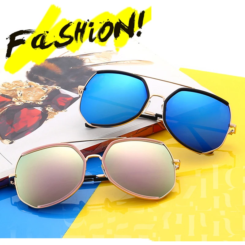Фото Модные мужские солнцезащитные очки фирменный дизайн металлическая неправильная