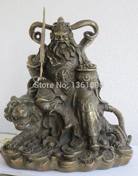 xd 00141 12"China Classical Bronze Dragon money Zhao Gong Ming Ride Tiger wealth Statue
xd 00141 12"China Classical Bronze Dragon money Zhao Gong Ming Ride Tiger wealth Statue
