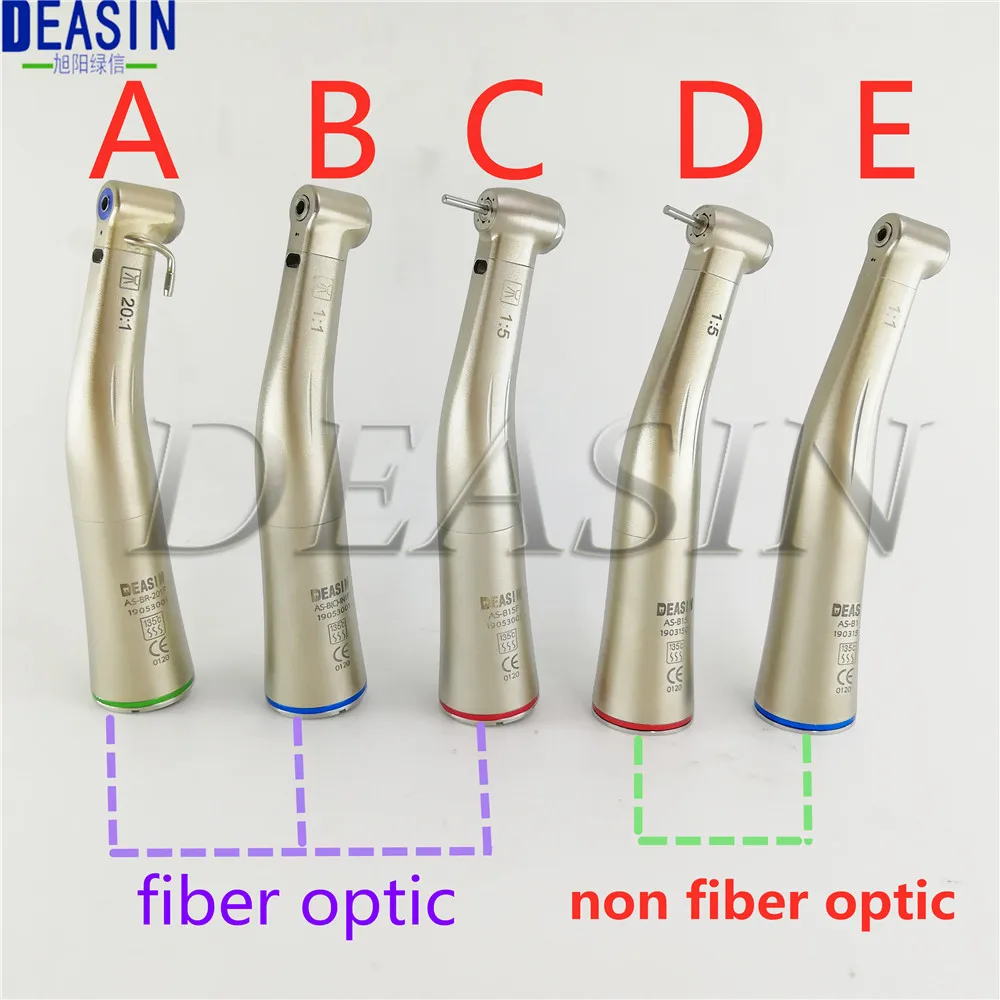 Good quality 1 pcs Dental Fiber Optical LED /non fiber optic Contra Angle Low Speed Handpiece 1:1 1:5 20:1 Deasin
Good quality 1 pcs Dental Fiber Optical LED /non fiber optic Contra Angle Low Speed Handpiece 1:1 1:5 20:1 Deasin