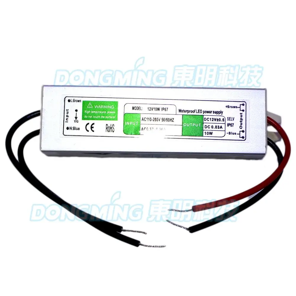 10W led power driver DC12V 1A AC110V~240V electronic transformer led adapter IP67 Waterproof
10W led power driver DC12V 1A AC110V~240V electronic transformer led adapter IP67 Waterproof
