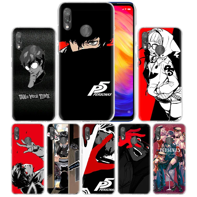 Чехол P5 Persona 5 из аниме для Xiaomi Redmi Note 8 8T 7 9S 9 K30 Pro Zoom Mi 9T A3 10 Lite 5G X2 F1 жесткий чехол