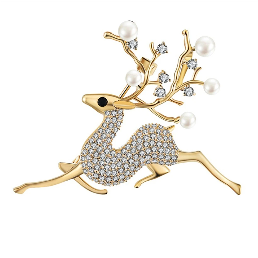 B003 2019 New Female Elk Brooch Quality Copper Brooch High End Crystal Freshwater Pearl Brooch Women Dress Coat Scarves Suits
B003 2019 New Female Elk Brooch Quality Copper Brooch High End Crystal Freshwater Pearl Brooch Women Dress Coat Scarves Suits