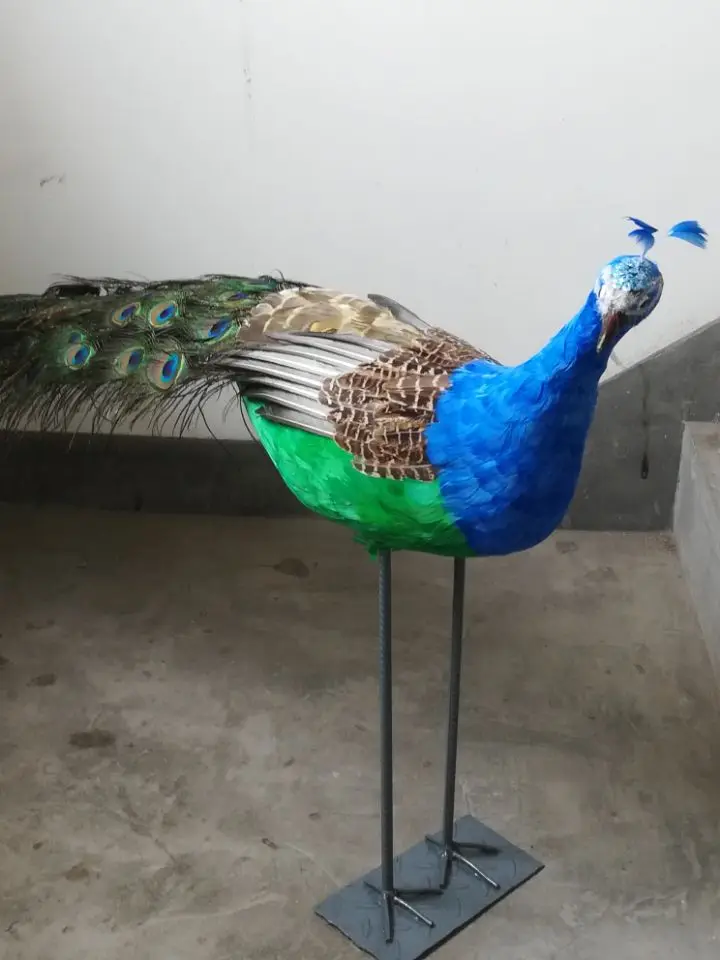 large 130cm beautiful feather peacock bird hard model stage prop craft garden decoration s2620
large 130cm beautiful feather peacock bird hard model stage prop craft garden decoration s2620