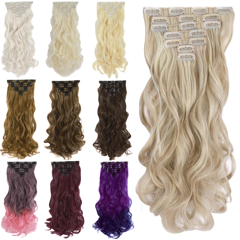 MapofBeauty 16'' 20'' Long Wavy Black Brown Gold Hair Extensions Curly Clip in one piece Synthetic Hair Heat Resistant Hairpiece
MapofBeauty 16'' 20'' Long Wavy Black Brown Gold Hair Extensions Curly Clip in one piece Synthetic Hair Heat Resistant Hairpiece