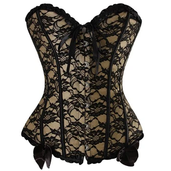 X Steampunk Waist Trainer Corsets and Bustiers Slimming Lace Up Overbust Corselet Wedding Espartilho Gothic Style
X Steampunk Waist Trainer Corsets and Bustiers Slimming Lace Up Overbust Corselet Wedding Espartilho Gothic Style