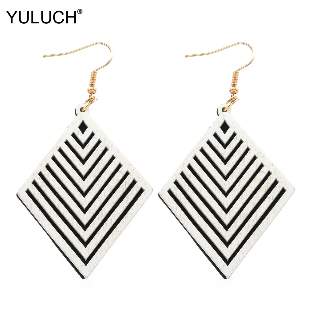 YULUCH Double-layer Wooden Chip Black White Leaf Ethnic Natural Pendant Fashion Drop Earrings for Women Earrings Accessories
YULUCH Double-layer Wooden Chip Black White Leaf Ethnic Natural Pendant Fashion Drop Earrings for Women Earrings Accessories