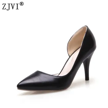 ZJVI woman sexy pointed toe Thin high heels pumps for women summer ladies black shoes elegant wedding Pumps zapatos mujer 2019
ZJVI woman sexy pointed toe Thin high heels pumps for women summer ladies black shoes elegant wedding Pumps zapatos mujer 2019
